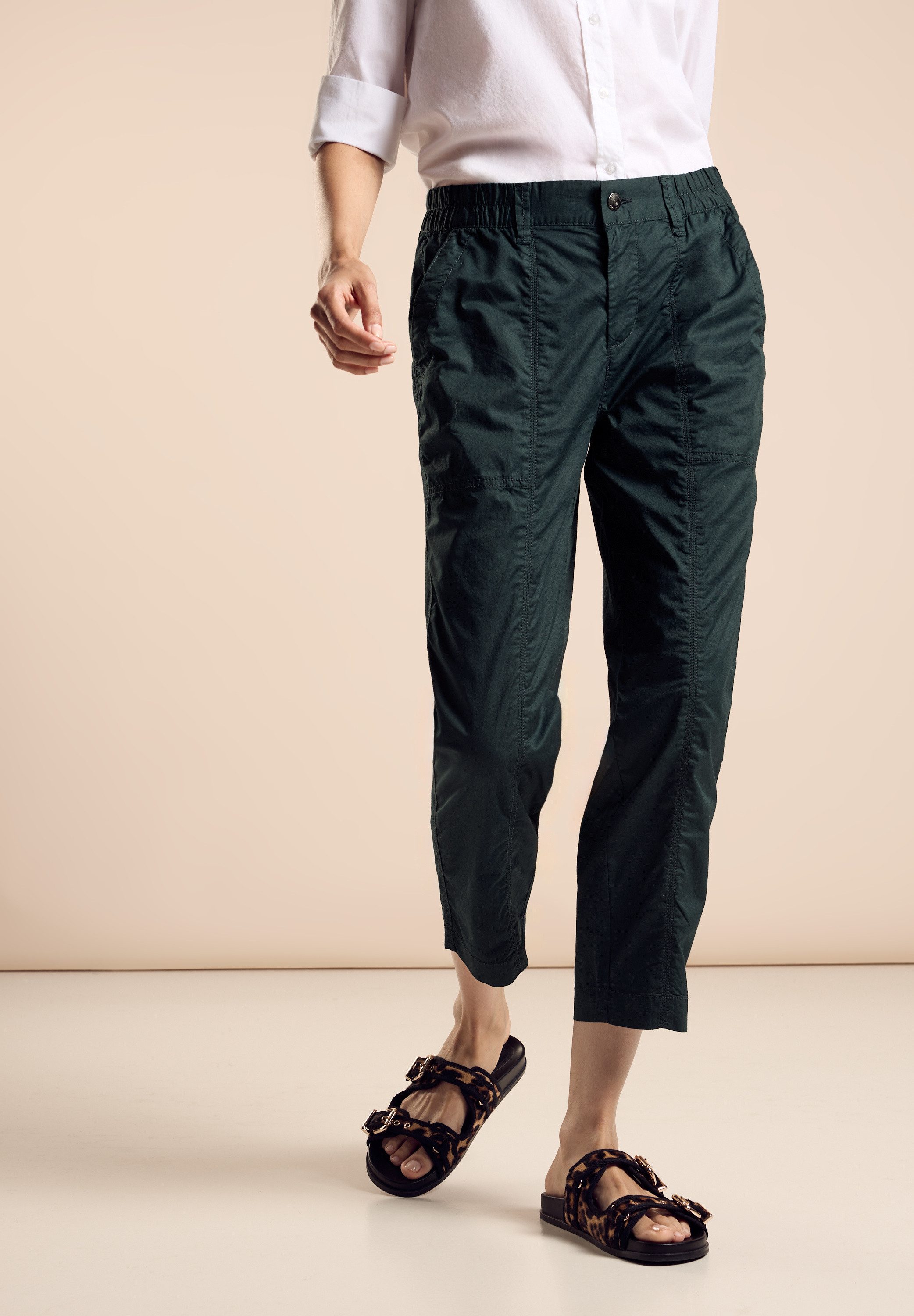 STREET ONE Stoffhose - verkürzte Damen günstig online kaufen
