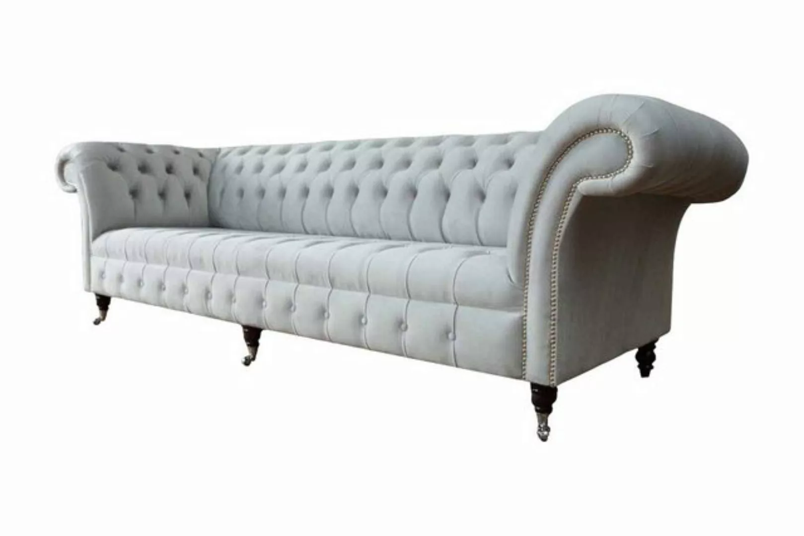 JVmoebel Sofa Chesterfield Sofa 4 Sitzer Designer Couchen Couch Stoff Polst günstig online kaufen