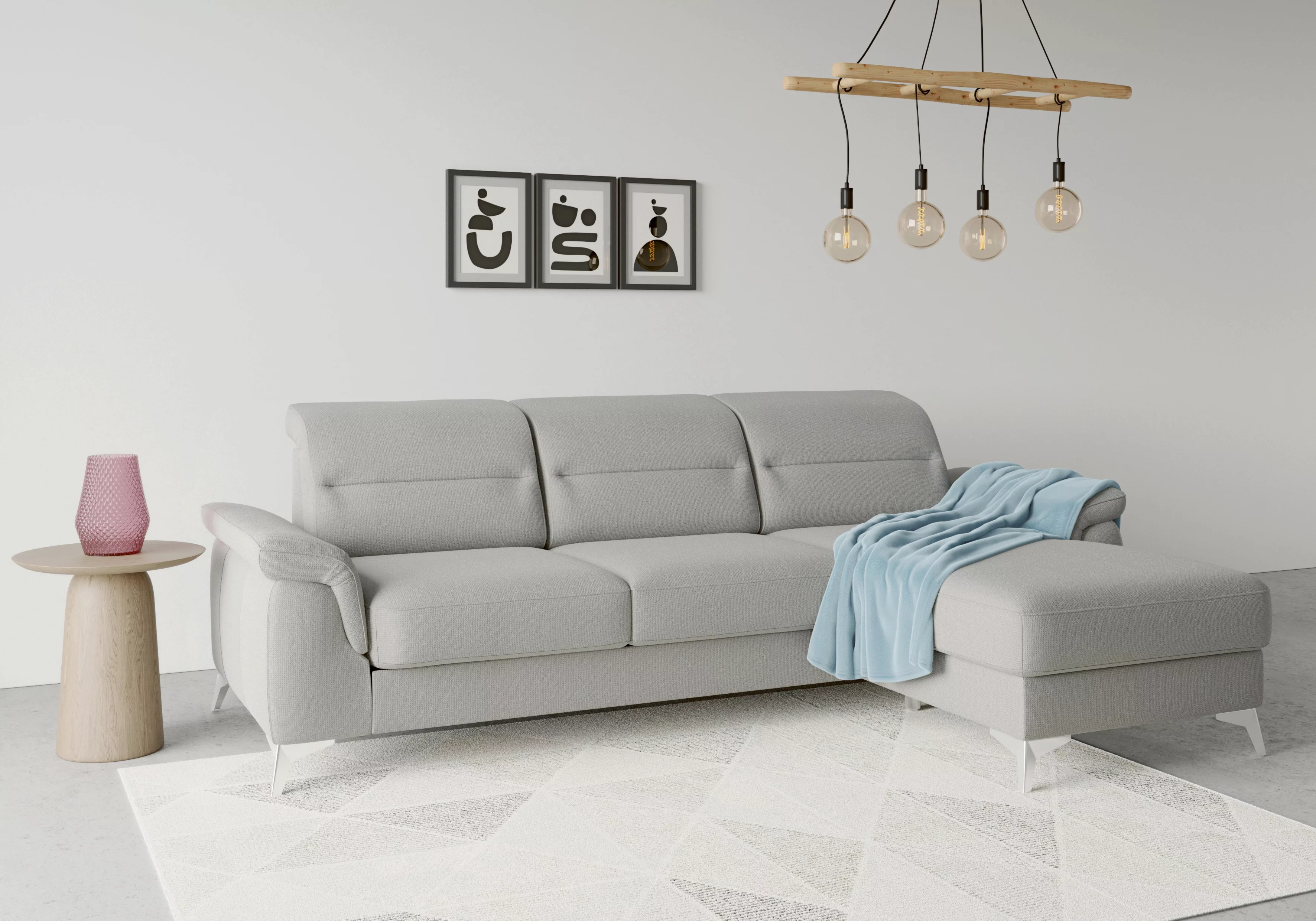 sit&more Ecksofa "Sinatra L-Form", mit Recamiere, optinal mit Kopfteilverst günstig online kaufen