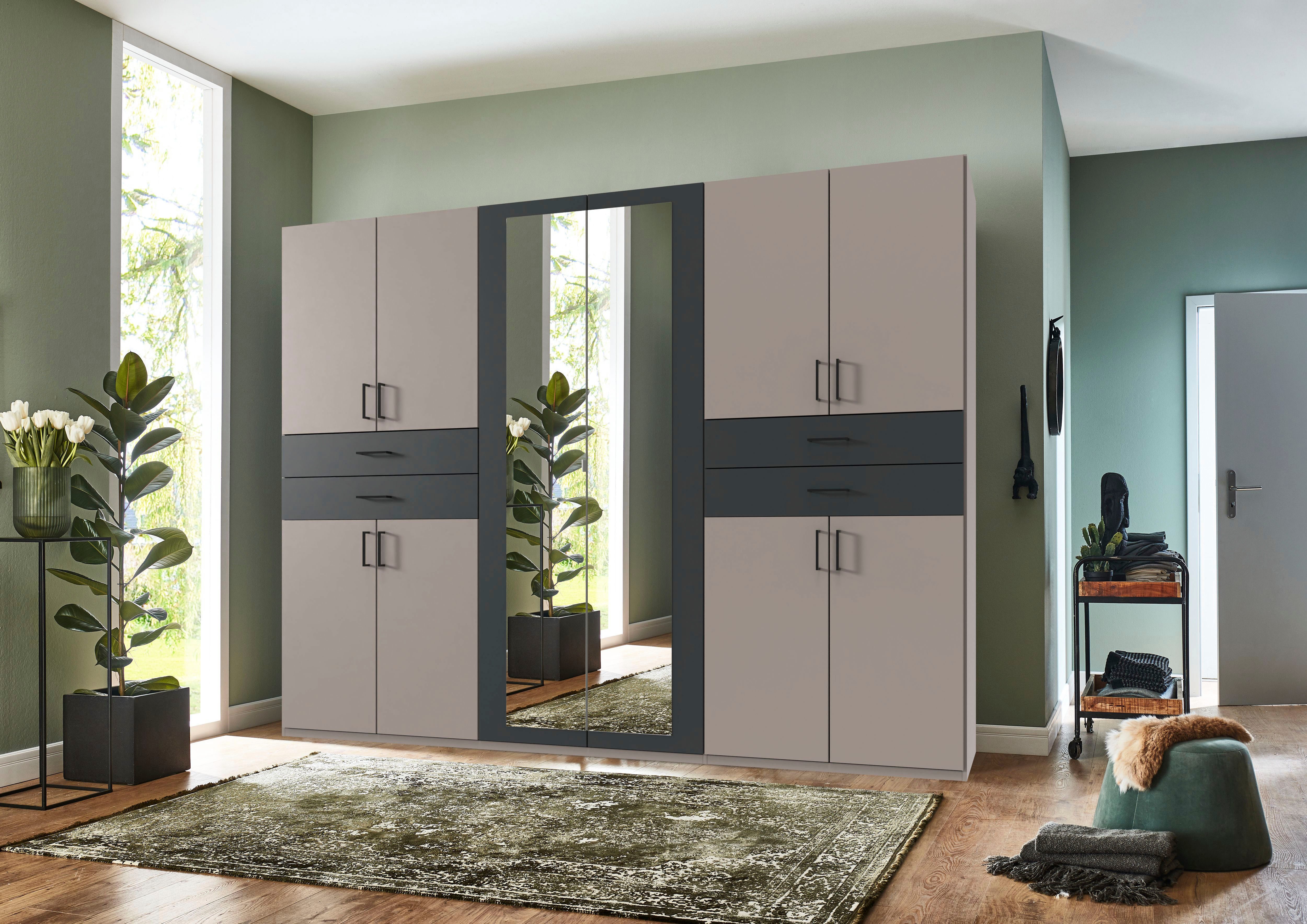 Wimex Drehtürenschrank "Taiga Kleiderschrank mit Spiegel", mit Schubladen a günstig online kaufen