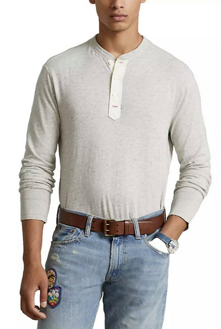 Polo Ralph Lauren Longsleeve Retro Grandfather Henley Opa Sweatshirt Knopfl günstig online kaufen