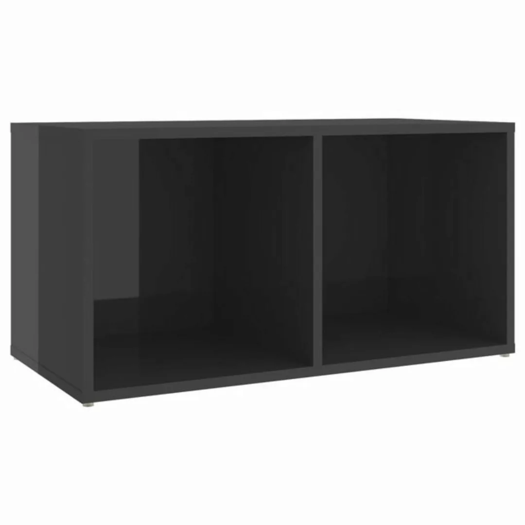 furnicato TV-Schrank Hochglanz-Grau 72x35x36,5 cm Holzwerkstoff günstig online kaufen