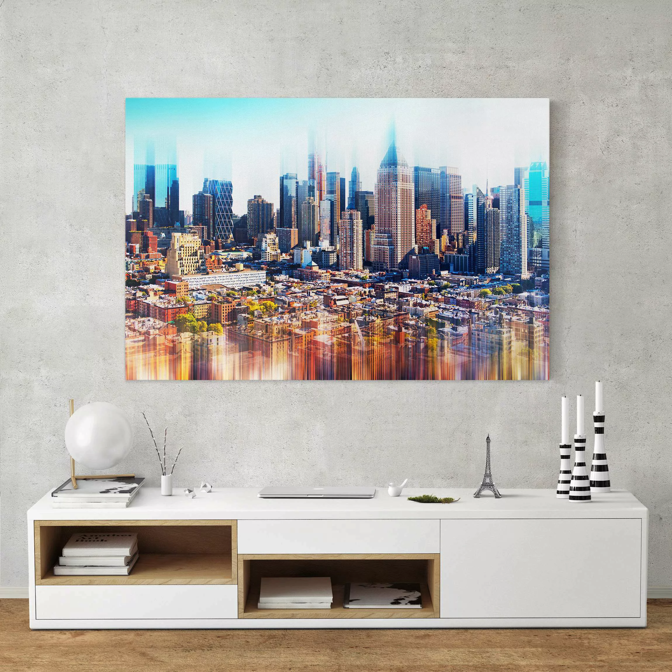 Leinwandbild New York - Querformat Manhattan Skyline Urban Stretch günstig online kaufen