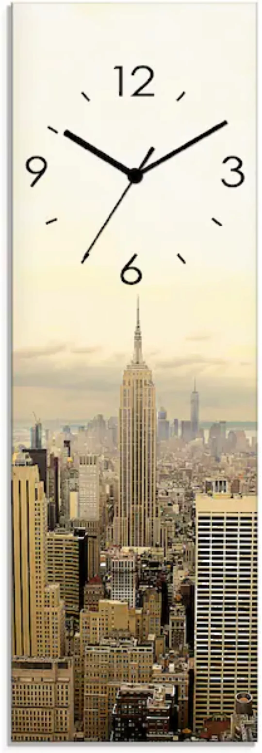 Artland Wanduhr »Skyline Manhattan - New York«, wahlweise mit Quarz- oder F günstig online kaufen