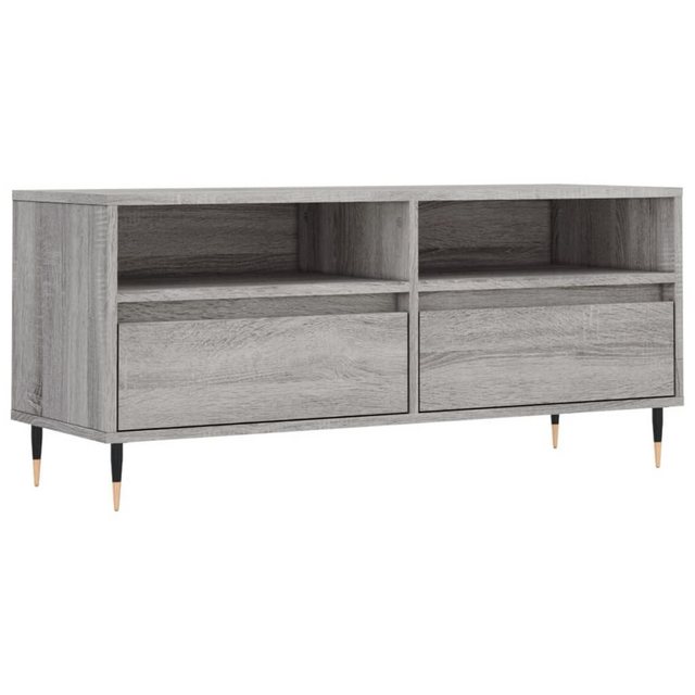 furnicato TV-Schrank Grau Sonoma 100x34,5x44,5 cm Holzwerkstoff günstig online kaufen