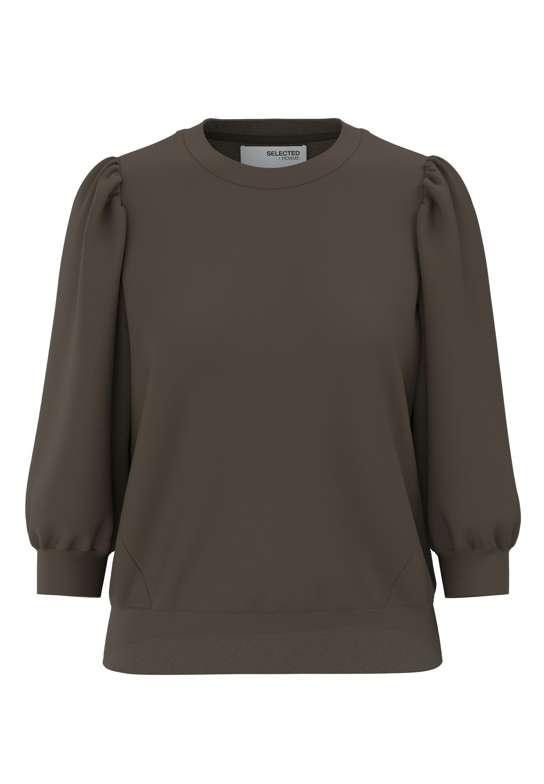 SELECTED FEMME Blusenshirt locker geschnitten Rundhalsausschnitt günstig online kaufen