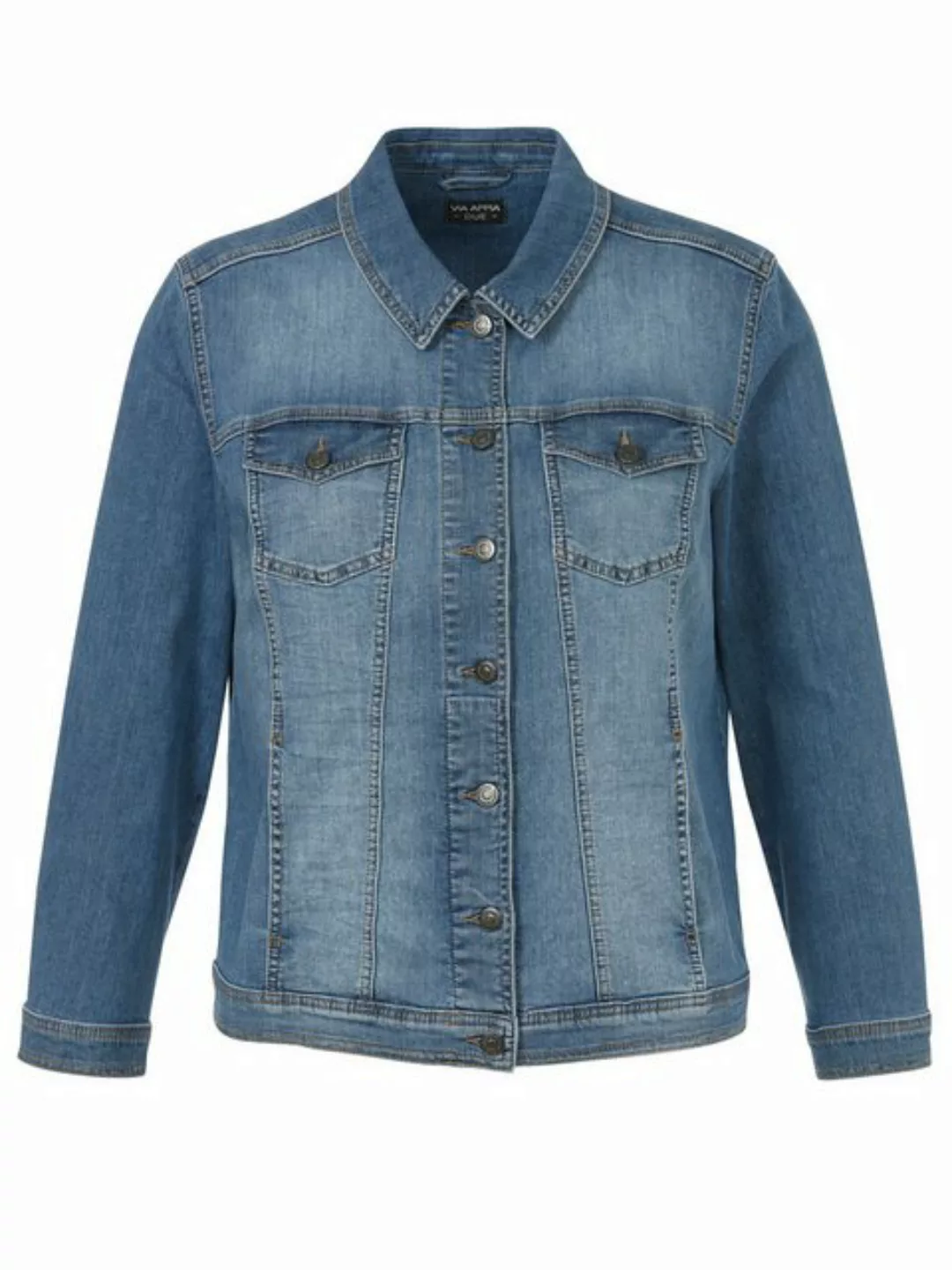 VIA APPIA DUE Steppjacke Jacke Kragen 1/1 Arm Jeans günstig online kaufen