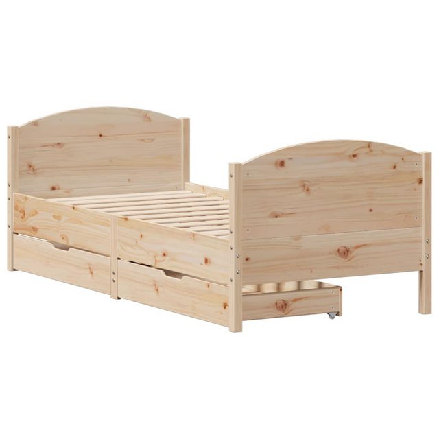 vidaXL Bett Massivholzbett ohne Matratze 100x200 cm Kiefernholz günstig online kaufen