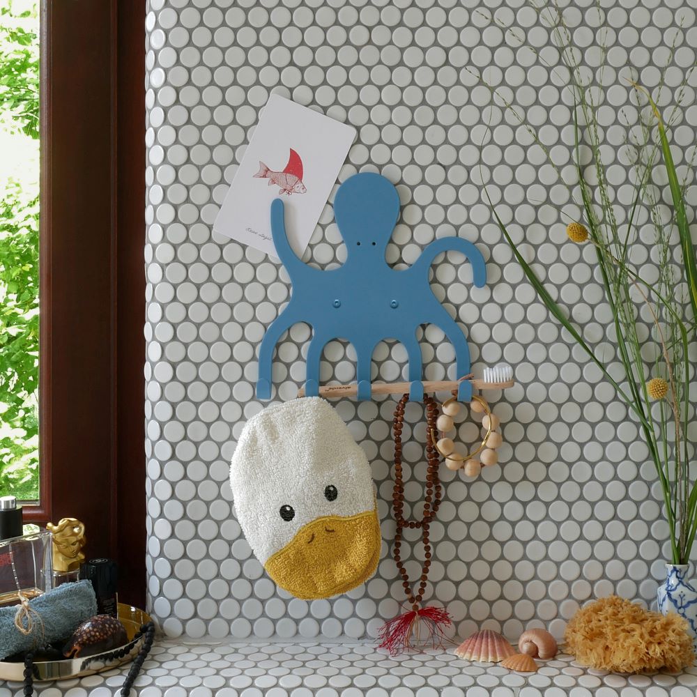 Stabile Wandhaken blauer Octopus günstig online kaufen