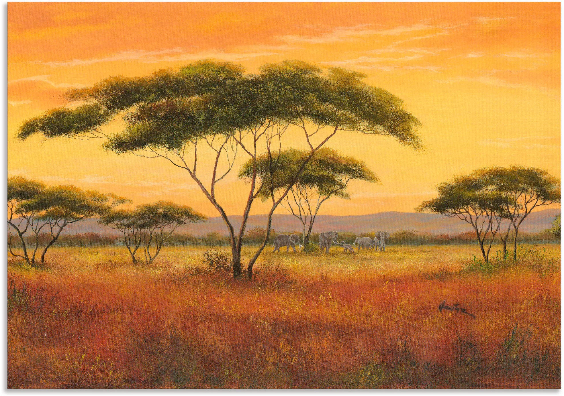 Artland Wandbild »Afrikalandschaft«, Afrika, (1 St.) günstig online kaufen