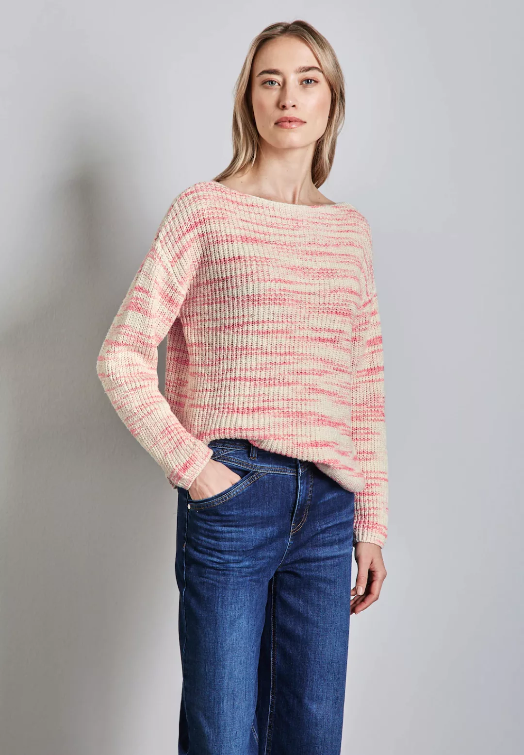 STREET ONE Strickpullover, mit U-Boot-Ausschnitt günstig online kaufen