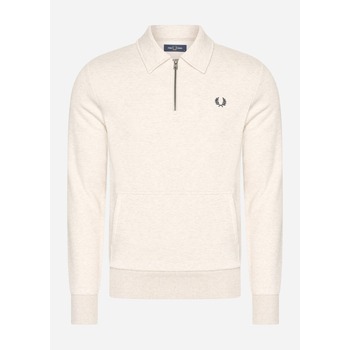 Fred Perry  Pullover Halfzip fleece back sweatshirt - porridge marl günstig online kaufen