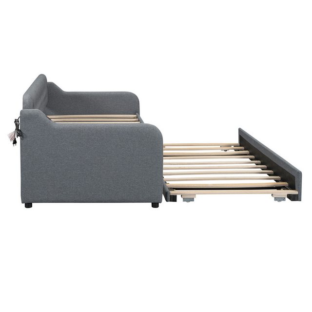 MODFU Schlafsofa Tagesbett, mit ausziehbares Rollbett, USB-Anschluss, 90*20 günstig online kaufen