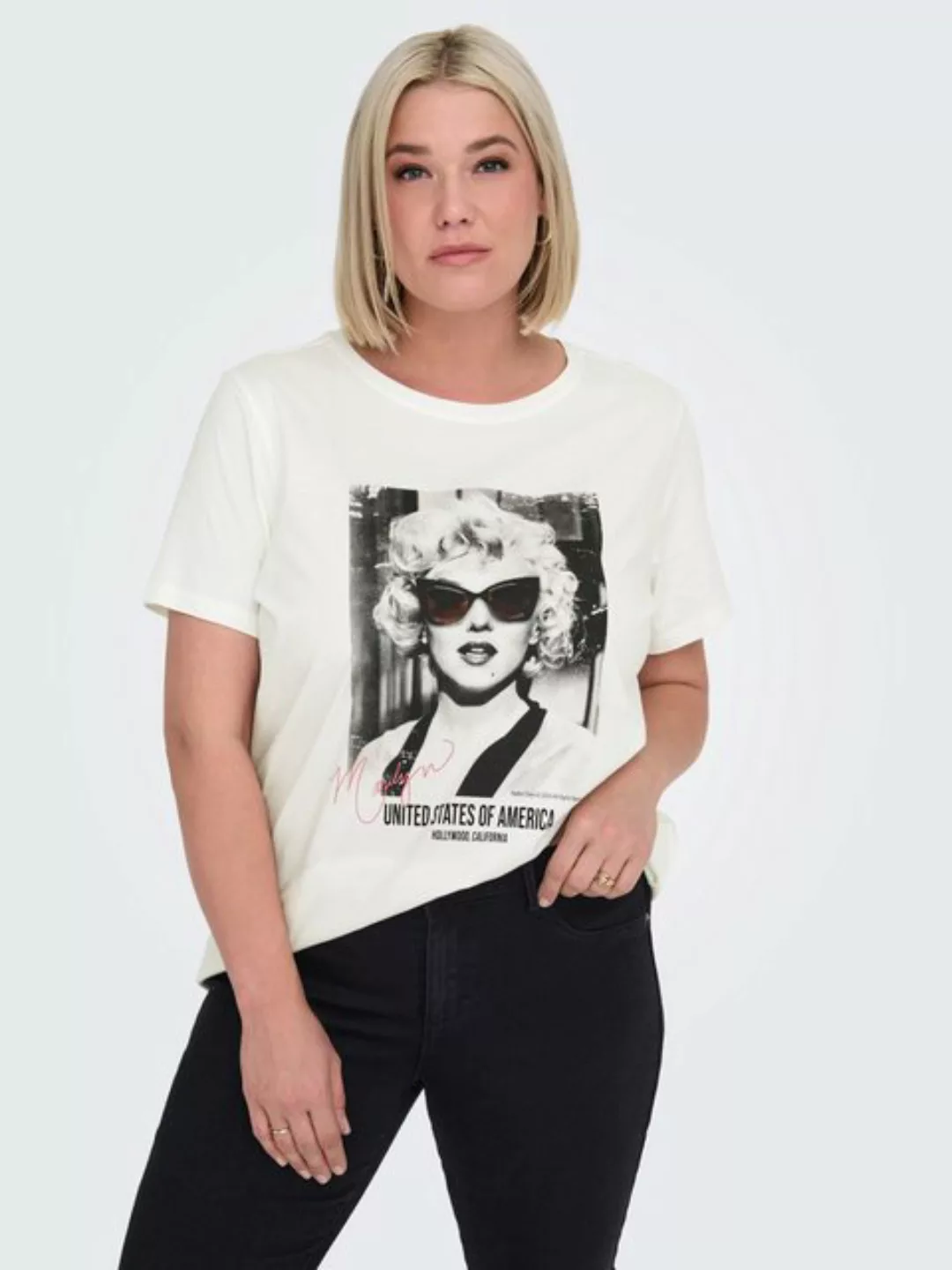 ONLY CARMAKOMA Kurzarmshirt CARNEWMARILYN SS REG TEE LCS JRS günstig online kaufen