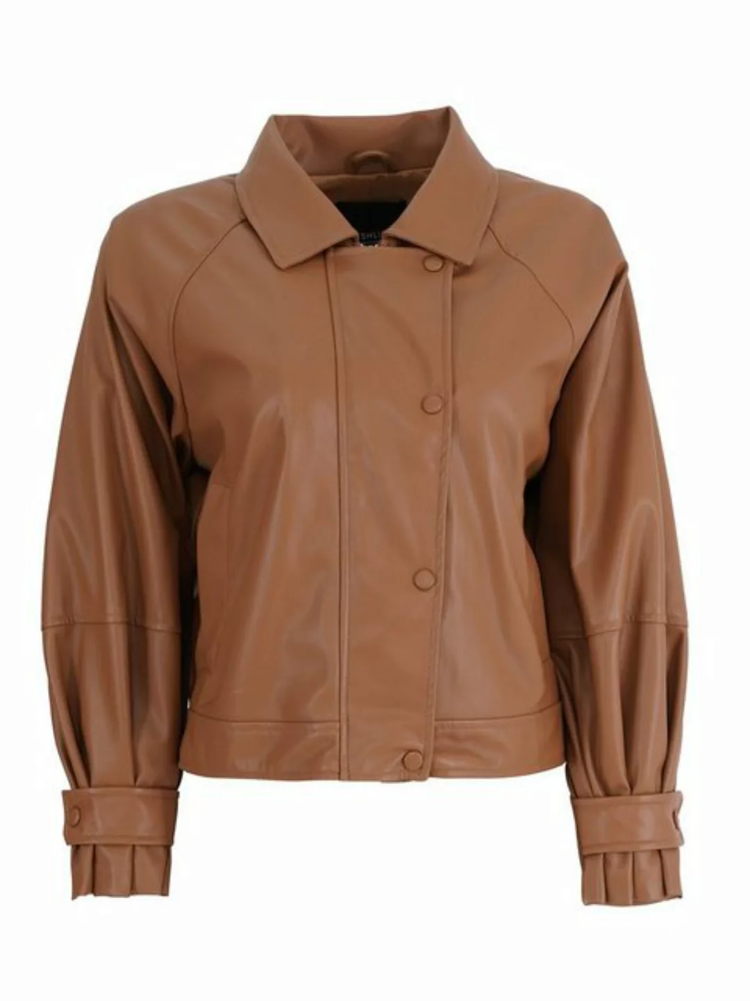 Freshlions Lederimitatjacke Freshlions Leather Jacket camel L günstig online kaufen