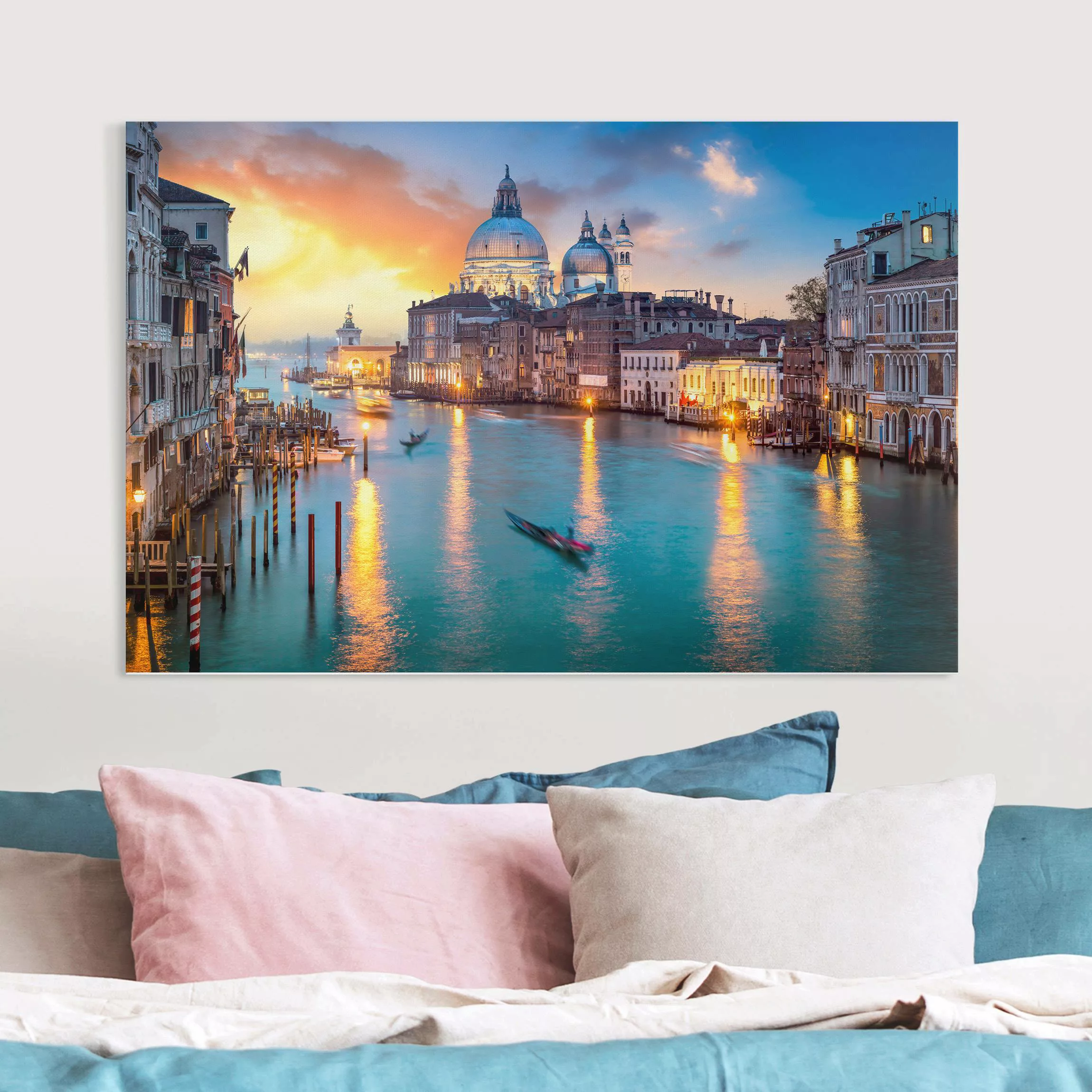 Leinwandbild Sunset in Venice günstig online kaufen