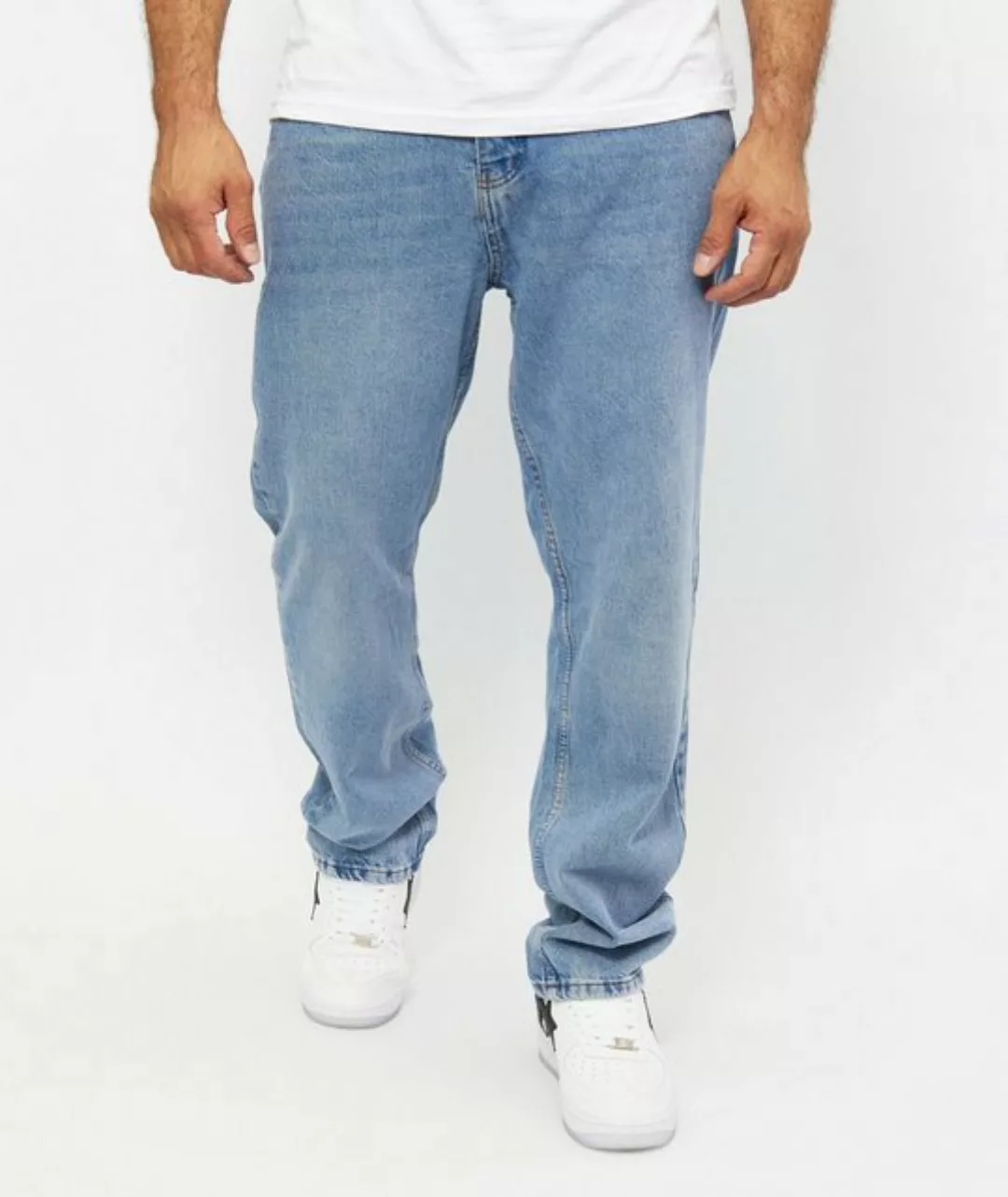 Denim Distriqt Loose-fit-Jeans Lässige Baggy Herren Jeans Hip Hop Jeans Hel günstig online kaufen