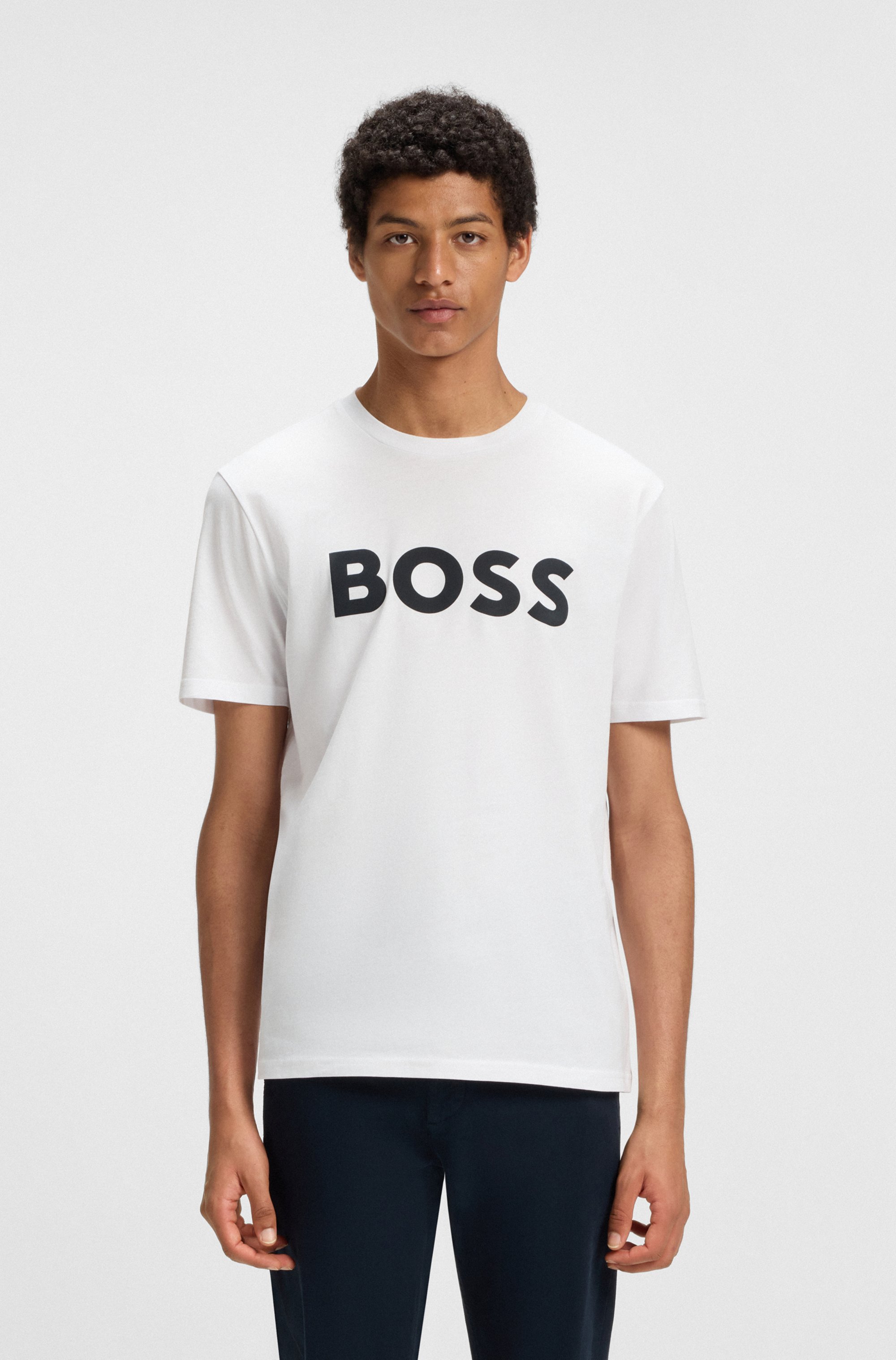BOSS ORANGE T-Shirt "Thinking", mit großem BOSS Druck auf der Brust günstig online kaufen