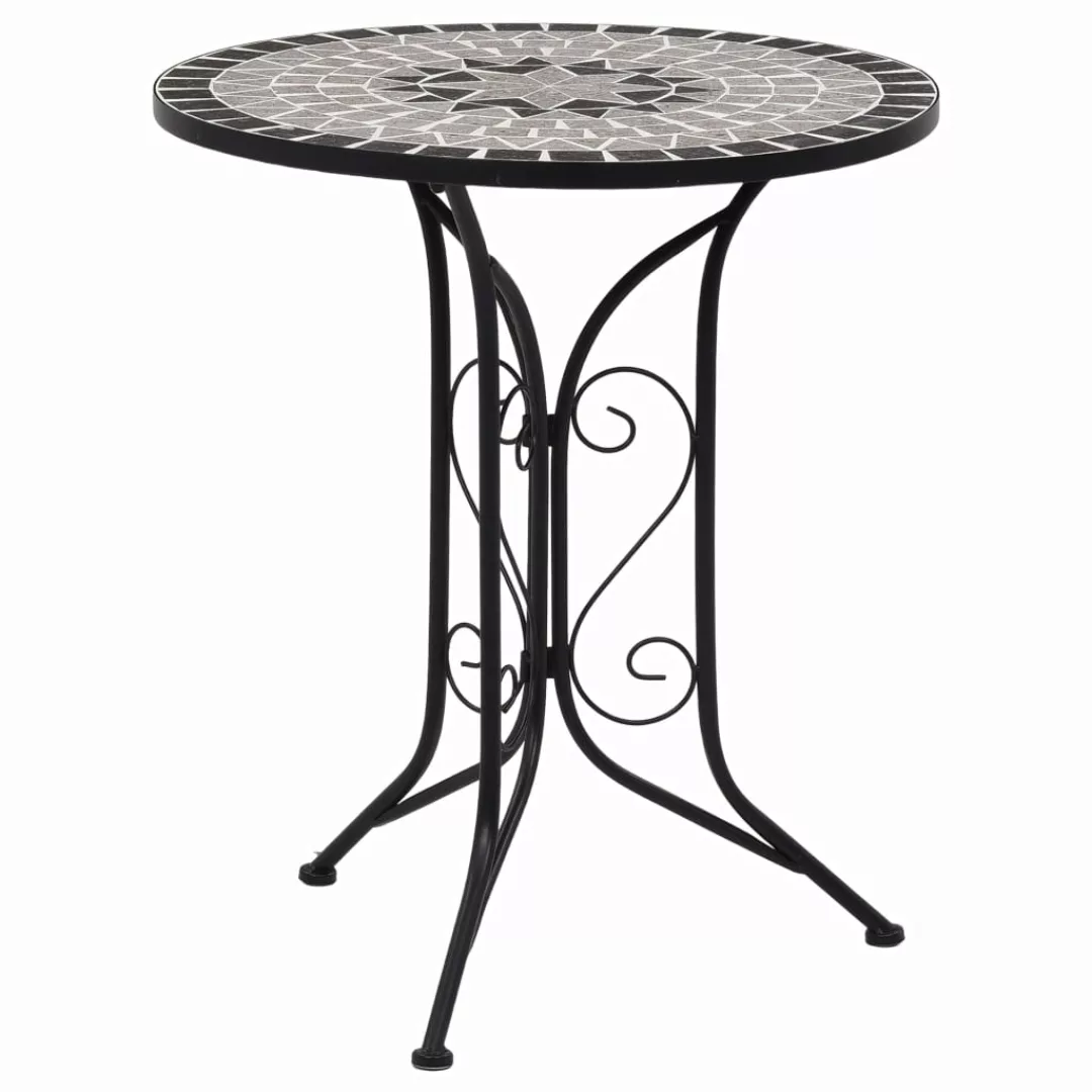 Mosaik-bistrotisch Grau 61 Cm Keramik günstig online kaufen