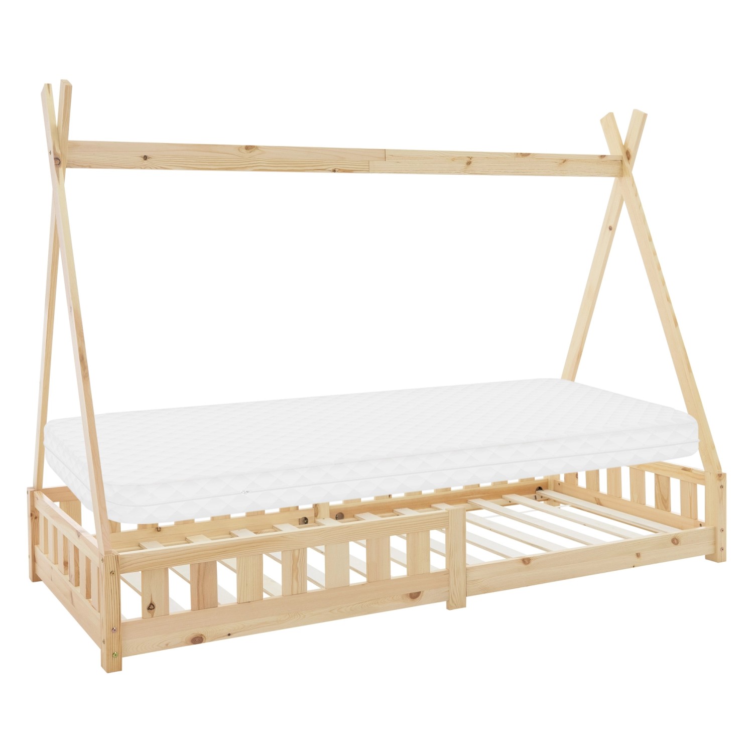 ML-DESIGN Spielbett Hausbett Tipi Zeltbett inkl. günstig online kaufen