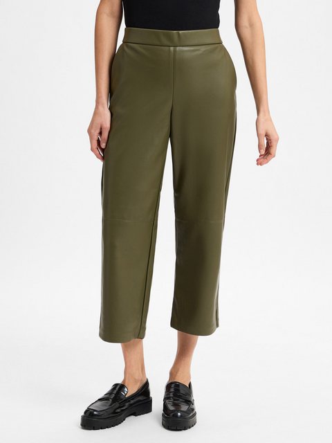 s.Oliver 7/8-Hose Culotte aus Lederimitat mit Nahtdetails Teilungsnähte günstig online kaufen