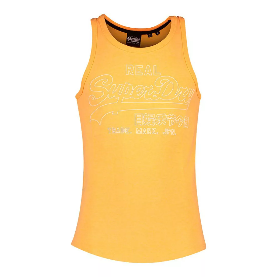 Superdry Vintage Logo Outline Pop Ärmelloses T-shirt S Volcanic Orange günstig online kaufen