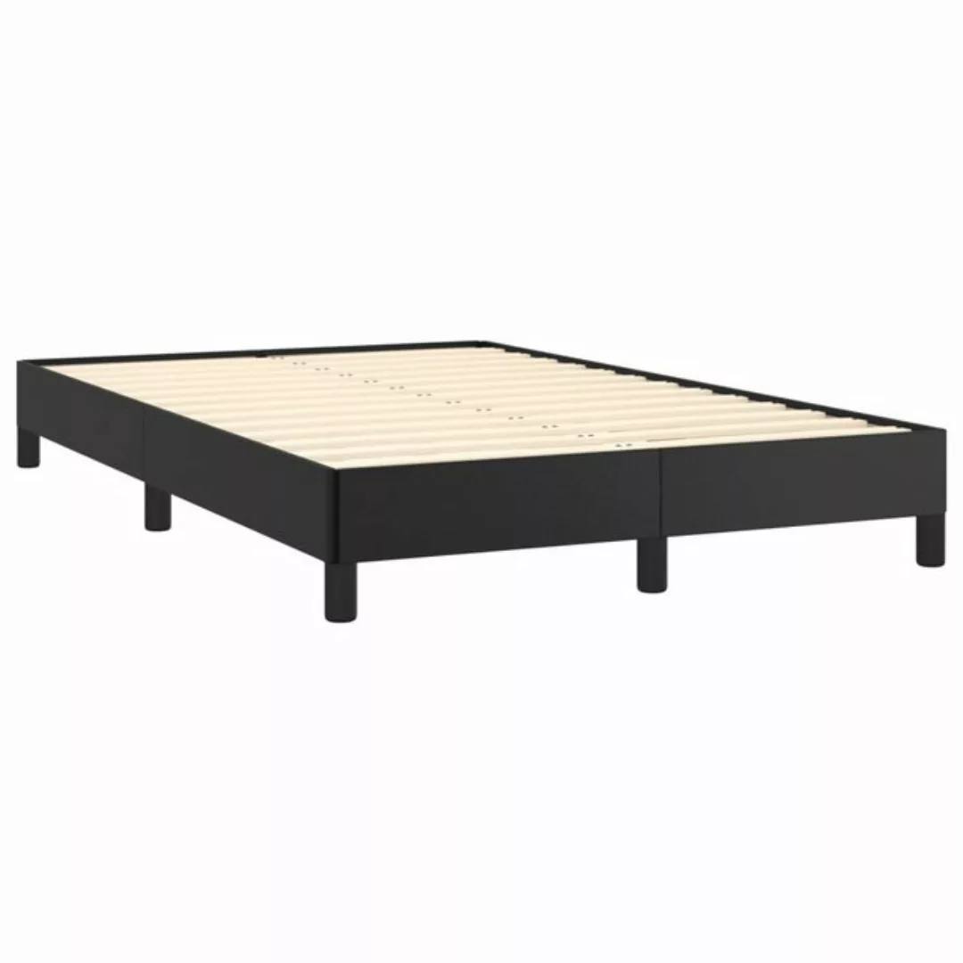 vidaXL Bett Bettgestell ohne Matratze Schwarz 120x190 cm Kunstleder günstig online kaufen