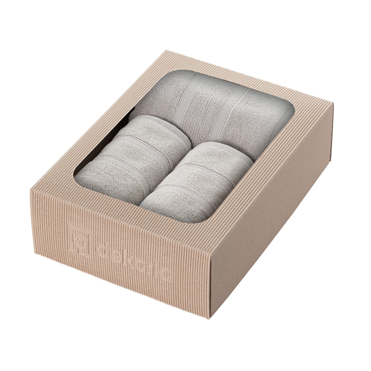 Handtuch-Set Magnus 3 Stck grey, 50 x 90/ 70 x 140 cm günstig online kaufen