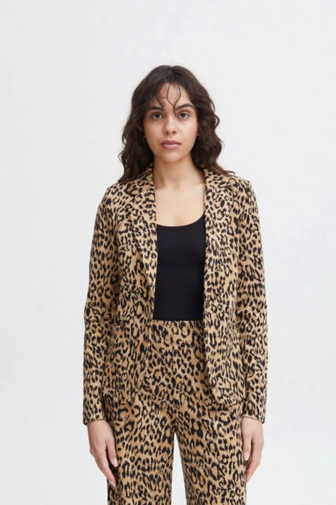 Ichi Jackenblazer IHKATE LEOPARD JACQUARD BL günstig online kaufen