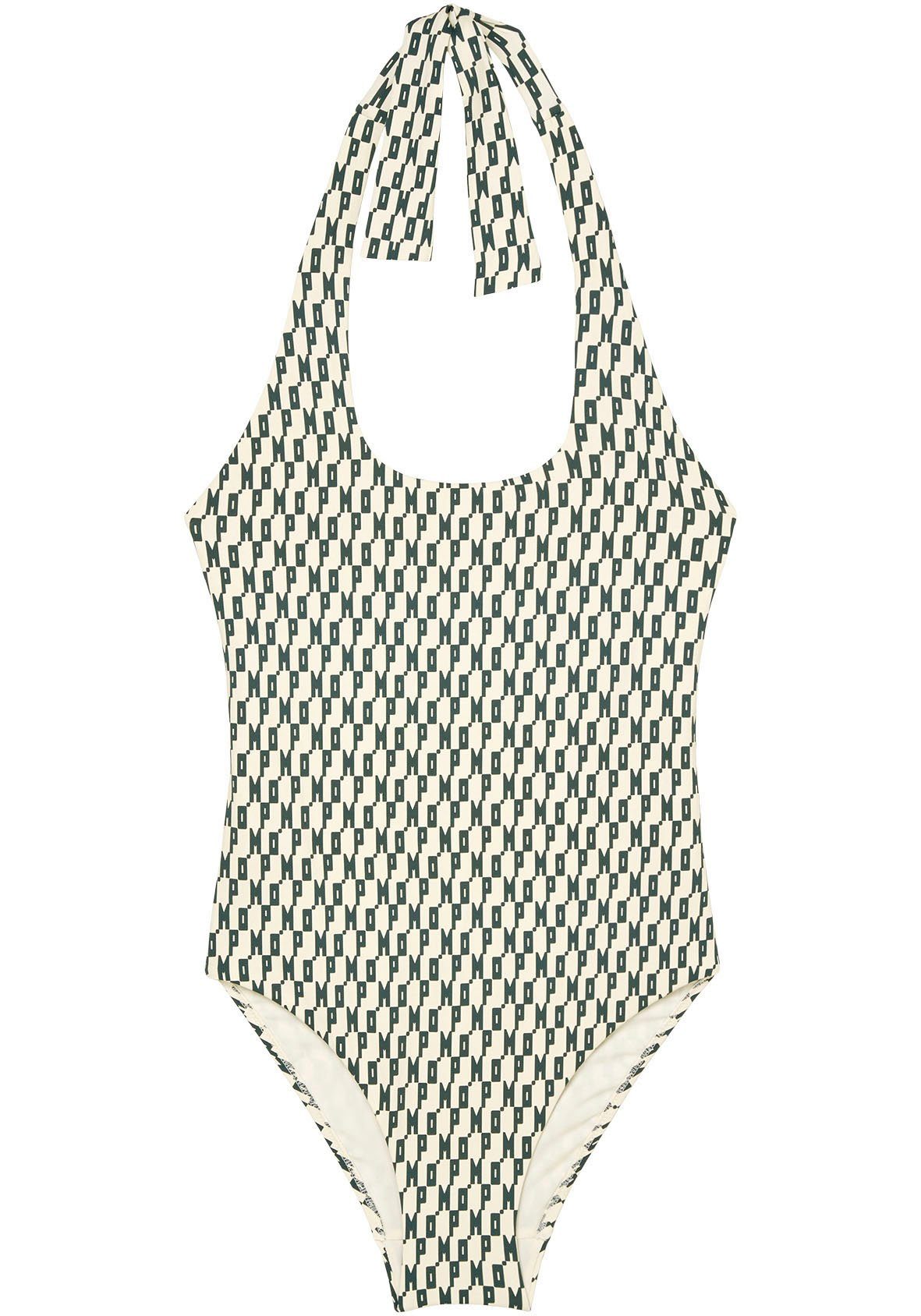 Marc O'Polo Badeanzug Modern Monogram Neckholder, günstig online kaufen