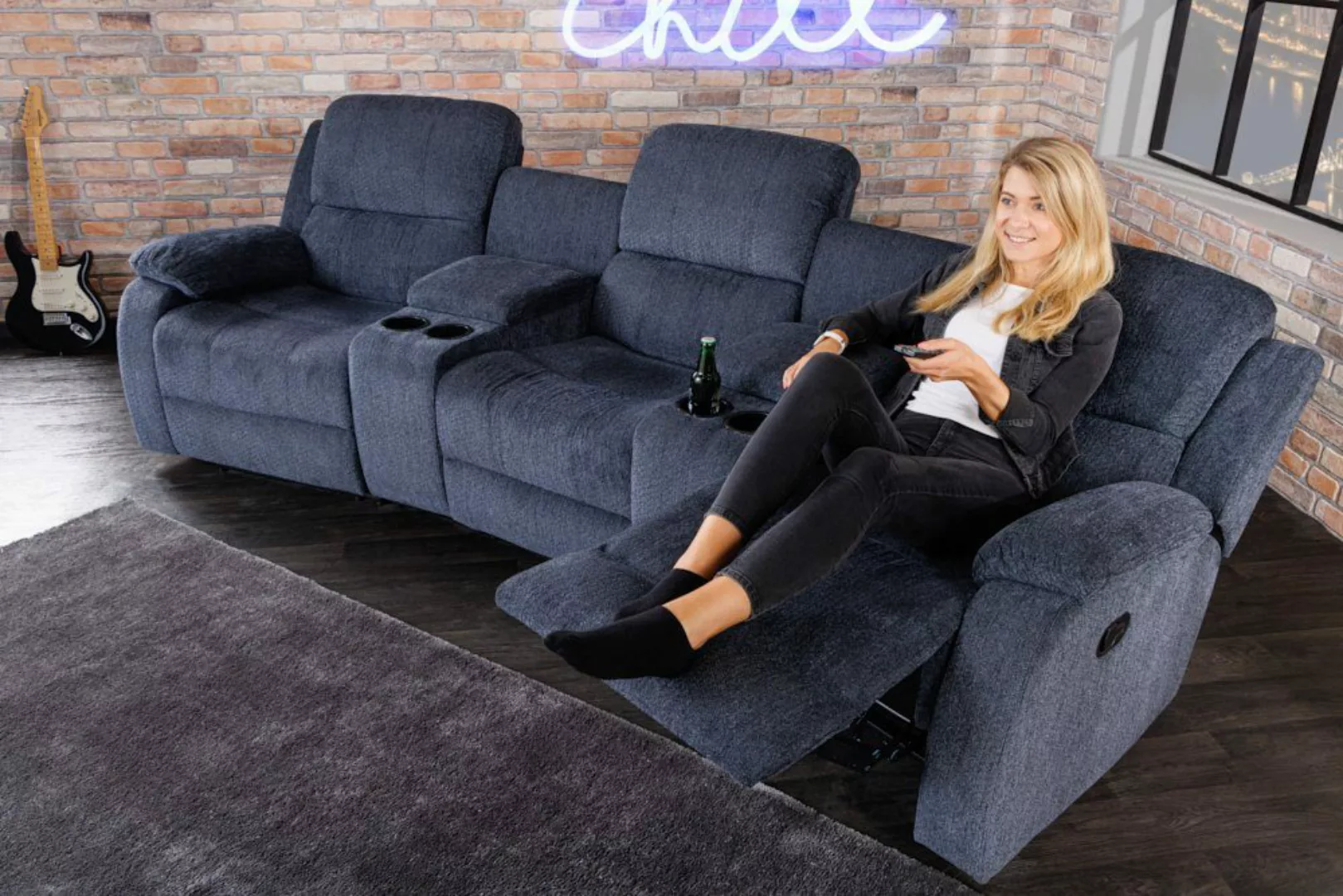 riess-ambiente TV-Sessel HOLLYWOOD dunkelgrau (Einzelartikel, 1-St), günstig online kaufen