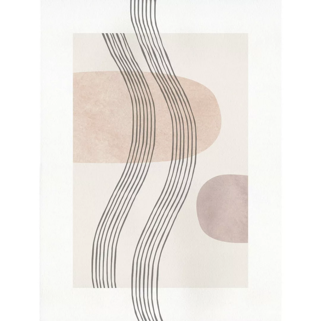 Komar Wandbild Line Art Waves Abstrakt B/L: ca. 30x40 cm günstig online kaufen