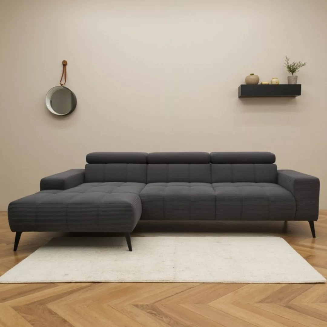 DOMO collection Ecksofa "Trento L-Form, mit Kufenfuß oder Einzelfuß", wahlw günstig online kaufen