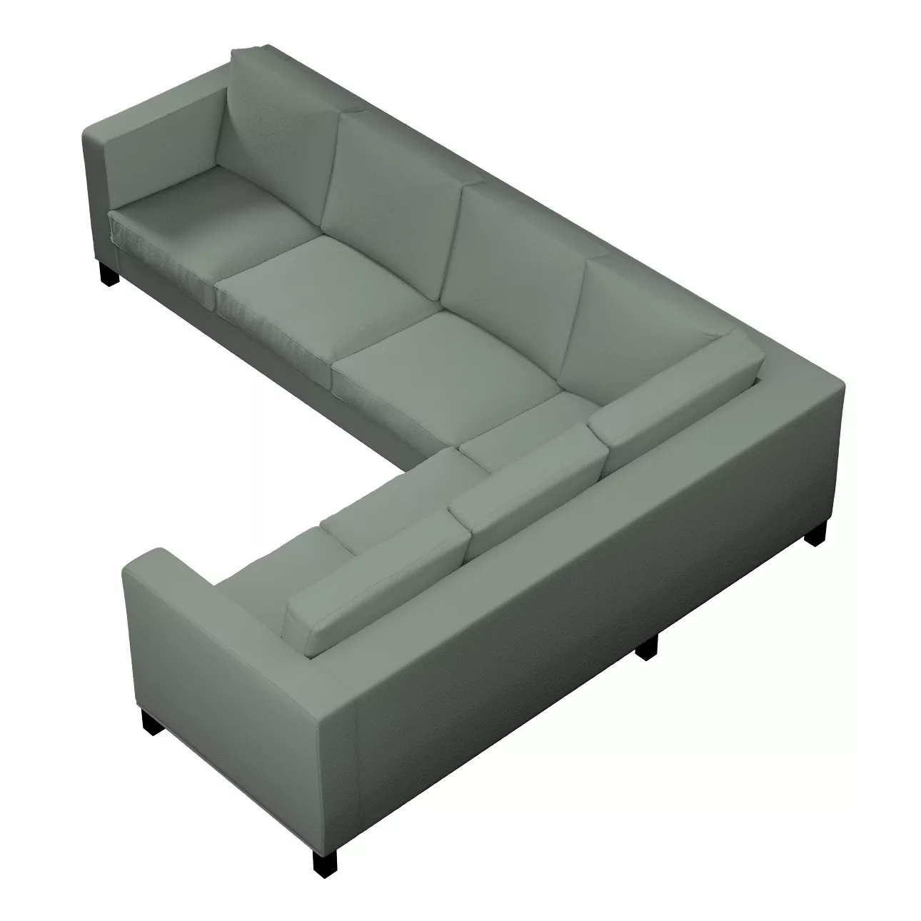 Bezug für Karlanda Sofa Ecke links, grün, 36cm x 30cm x 50cm, Bouclé (702-8 günstig online kaufen