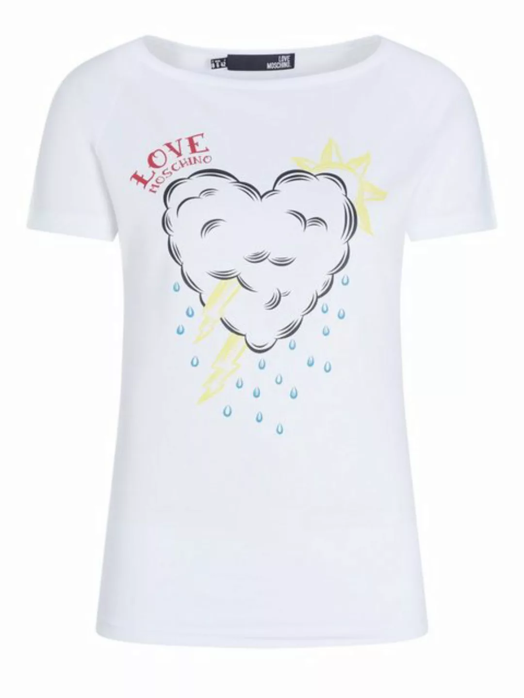 LOVE MOSCHINO T-Shirt Love Moschino Top weiss günstig online kaufen