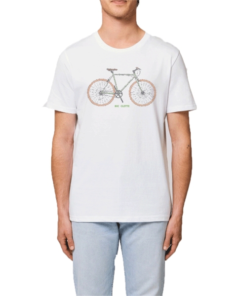 Ytwoo Unisex T-shirt Rennrad Grün Französischem Schriftzug Bicyclette günstig online kaufen