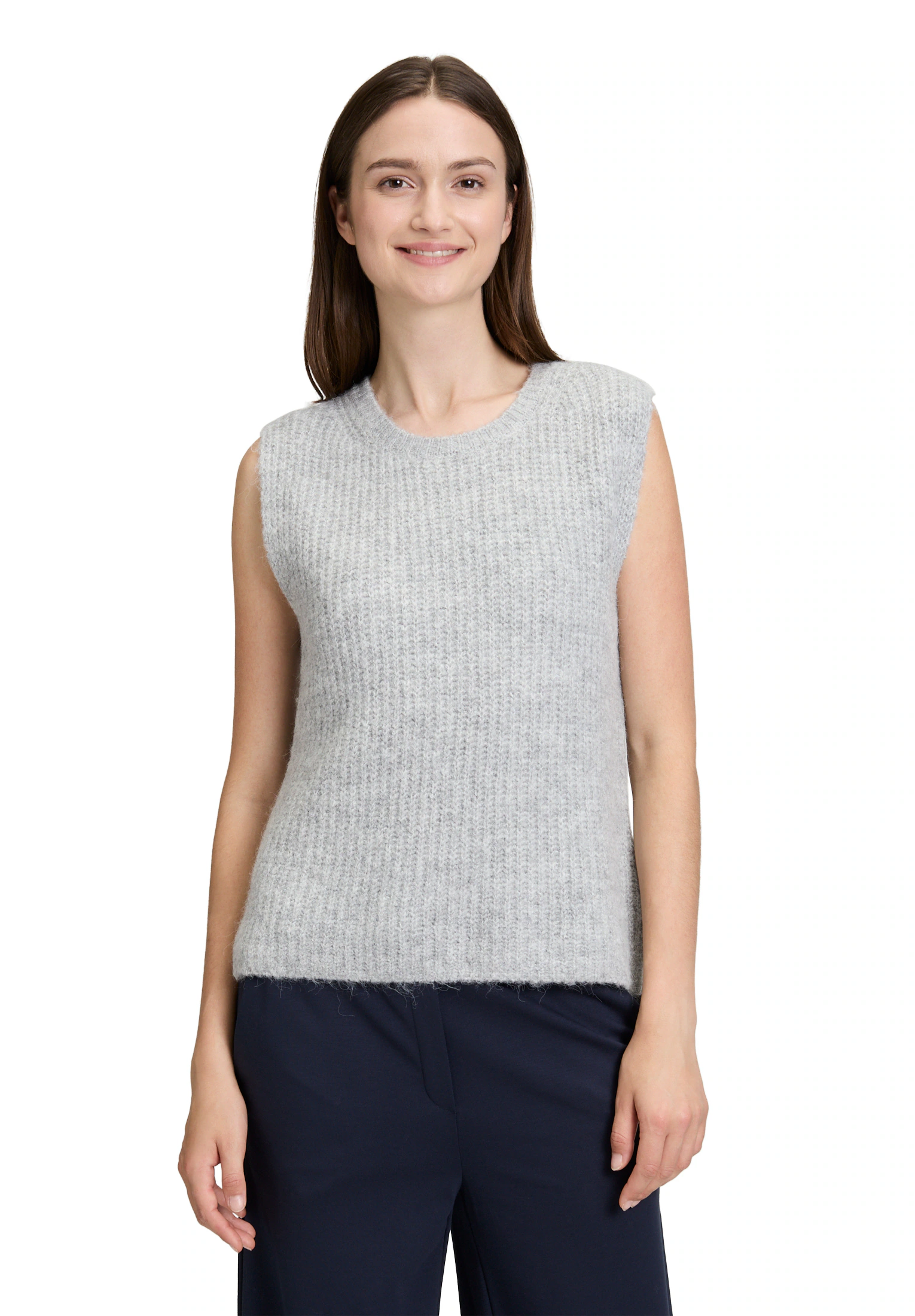 Betty&Co Stricktop "Betty & Co Damen Strickpullover ohne Arm" günstig online kaufen