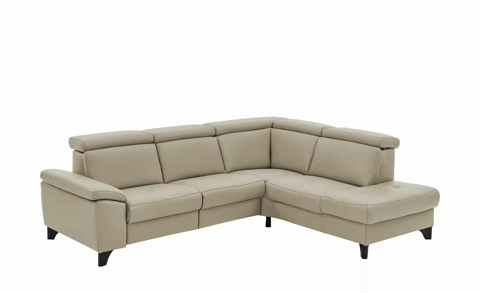 meinSofa Ecksofa Echtleder Linda ¦ beige ¦ Maße (cm): B: 261 H: 98 T: 209.0 günstig online kaufen