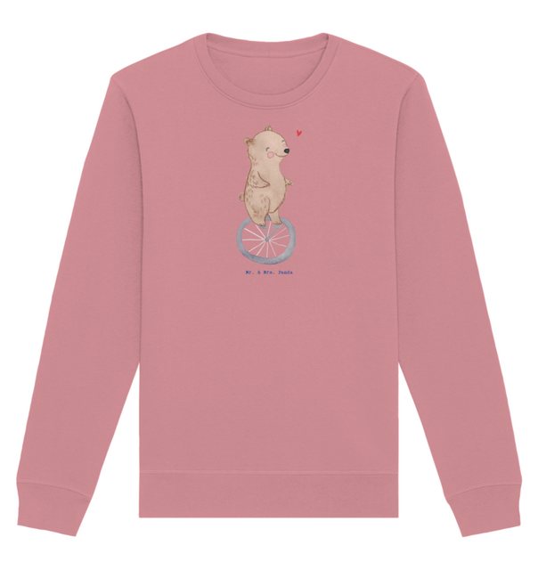 Mr. & Mrs. Panda Longpullover Größe XL Bär Einrad fahren - Canyon Pink - Ge günstig online kaufen