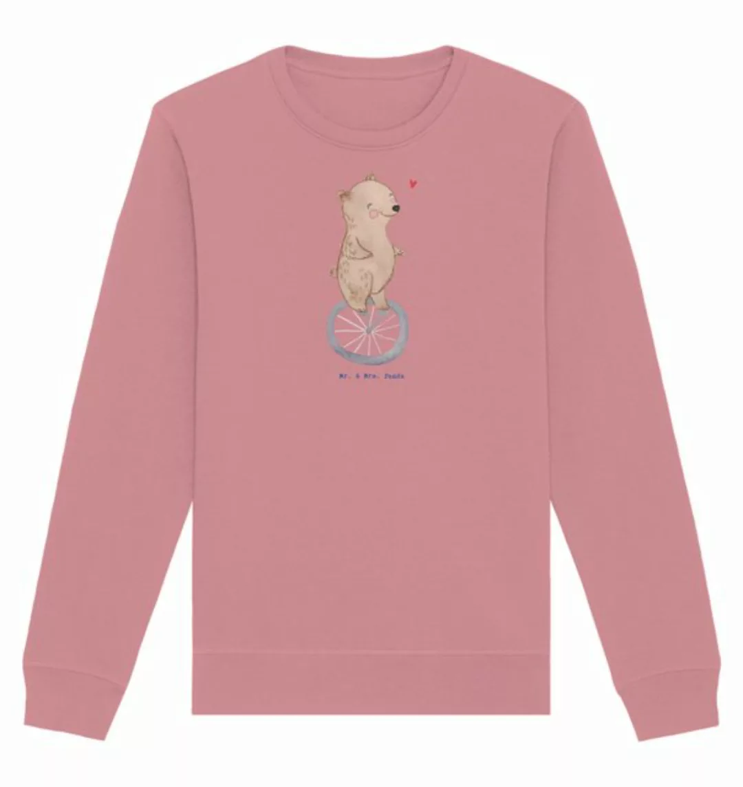 Mr. & Mrs. Panda Longpullover Größe XL Bär Einrad fahren - Canyon Pink - Ge günstig online kaufen