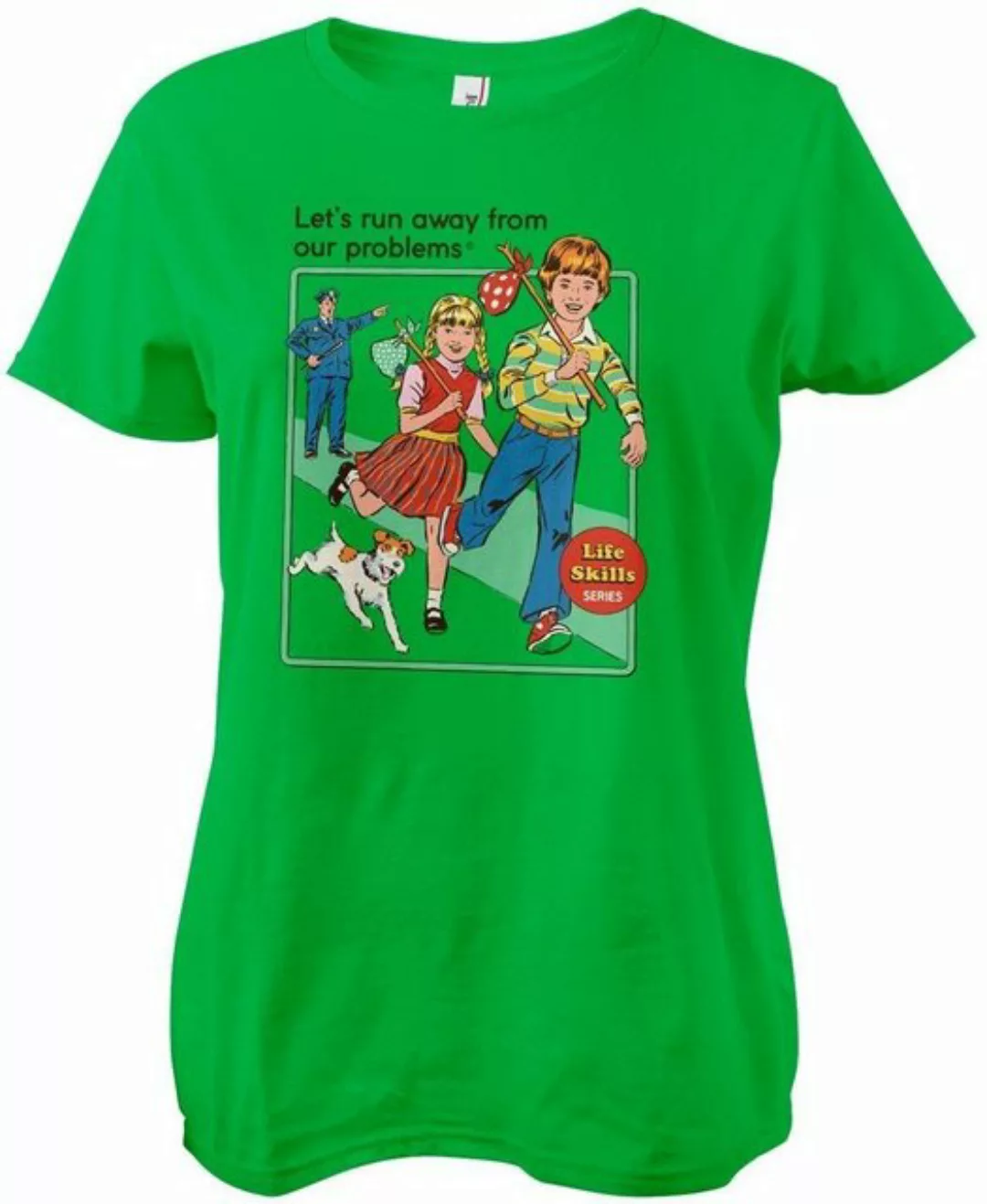 Steven Rhodes T-Shirt Let's Run Away günstig online kaufen