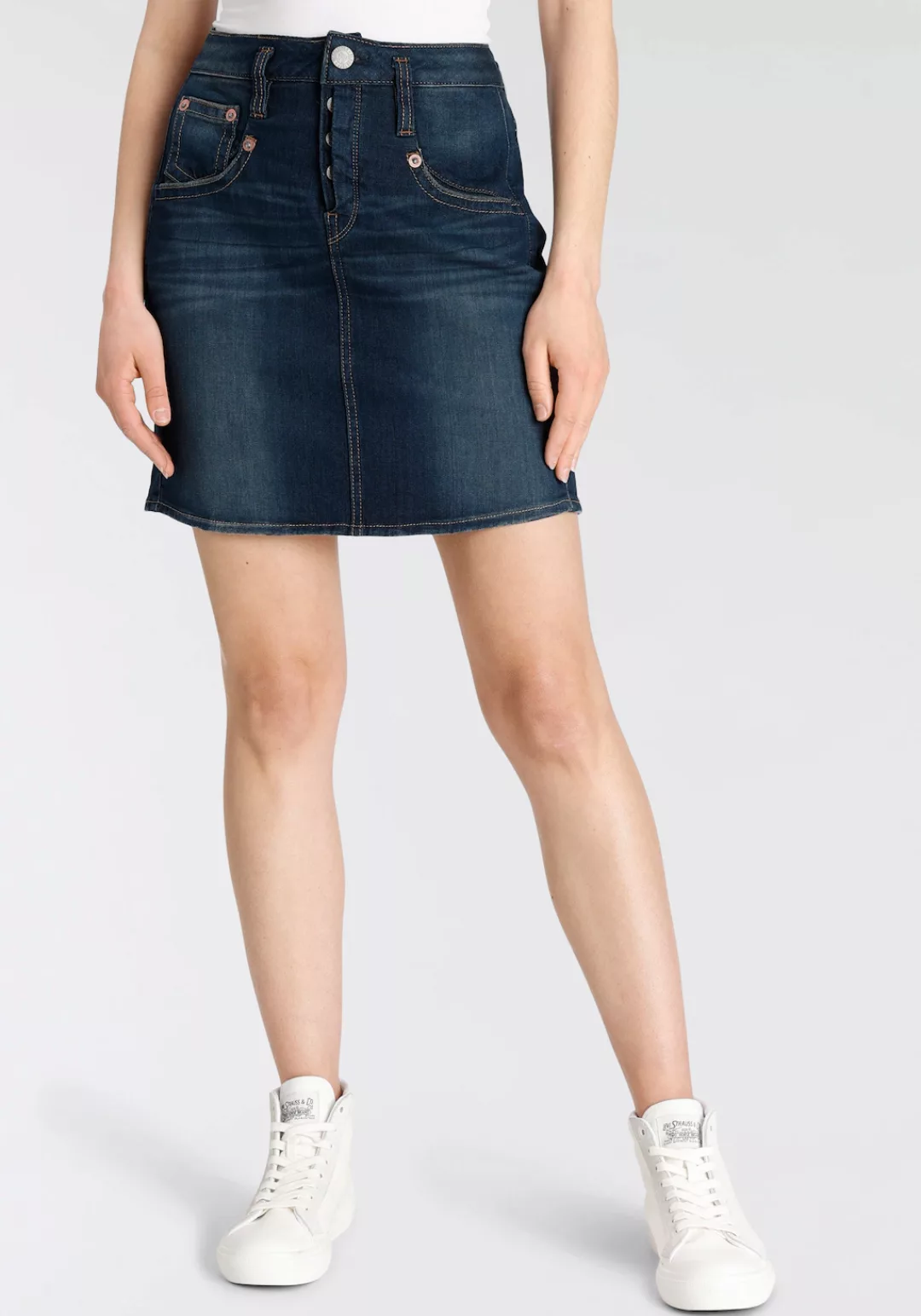 Herrlicher Jeansrock "Rock Shyra Skirt Organic Denim" günstig online kaufen