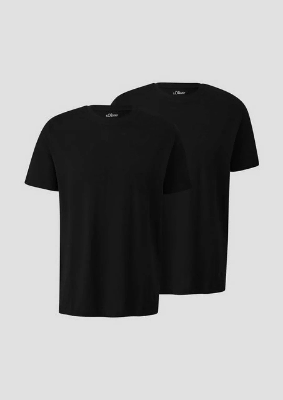 s.Oliver T-Shirt (2-tlg) unifarben - im Doppelpack günstig online kaufen