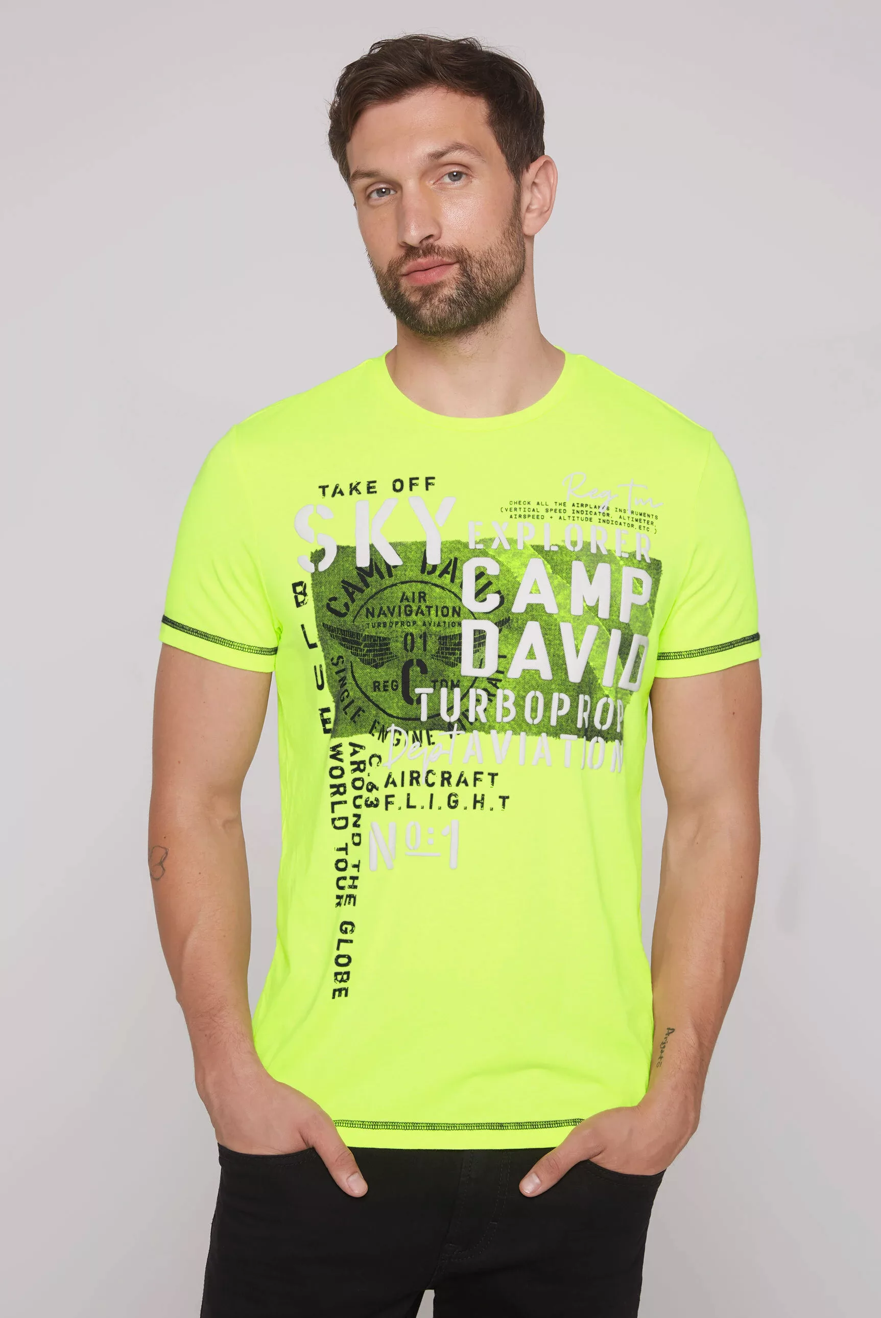 CAMP DAVID Rundhalsshirt, aus Baumwolle günstig online kaufen