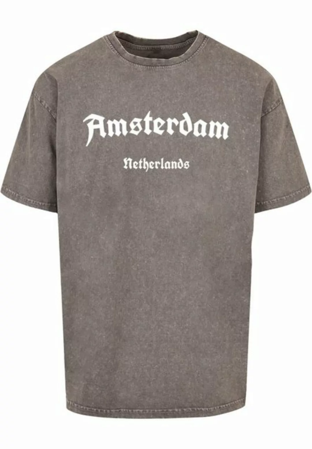 Merchcode T-Shirt Merchcode Herren Amsterdam X Acid Washed Heavy Oversize T günstig online kaufen