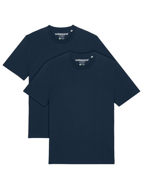 wat? Apparel T-Shirt 2er Multipack Bio Basic T-Shirt French Navy günstig online kaufen