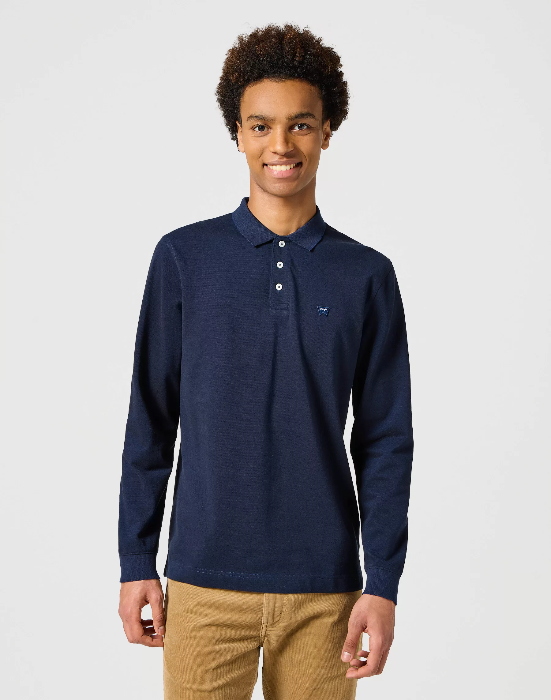 Wrangler Langarmshirt "LS REFINED POLO" günstig online kaufen