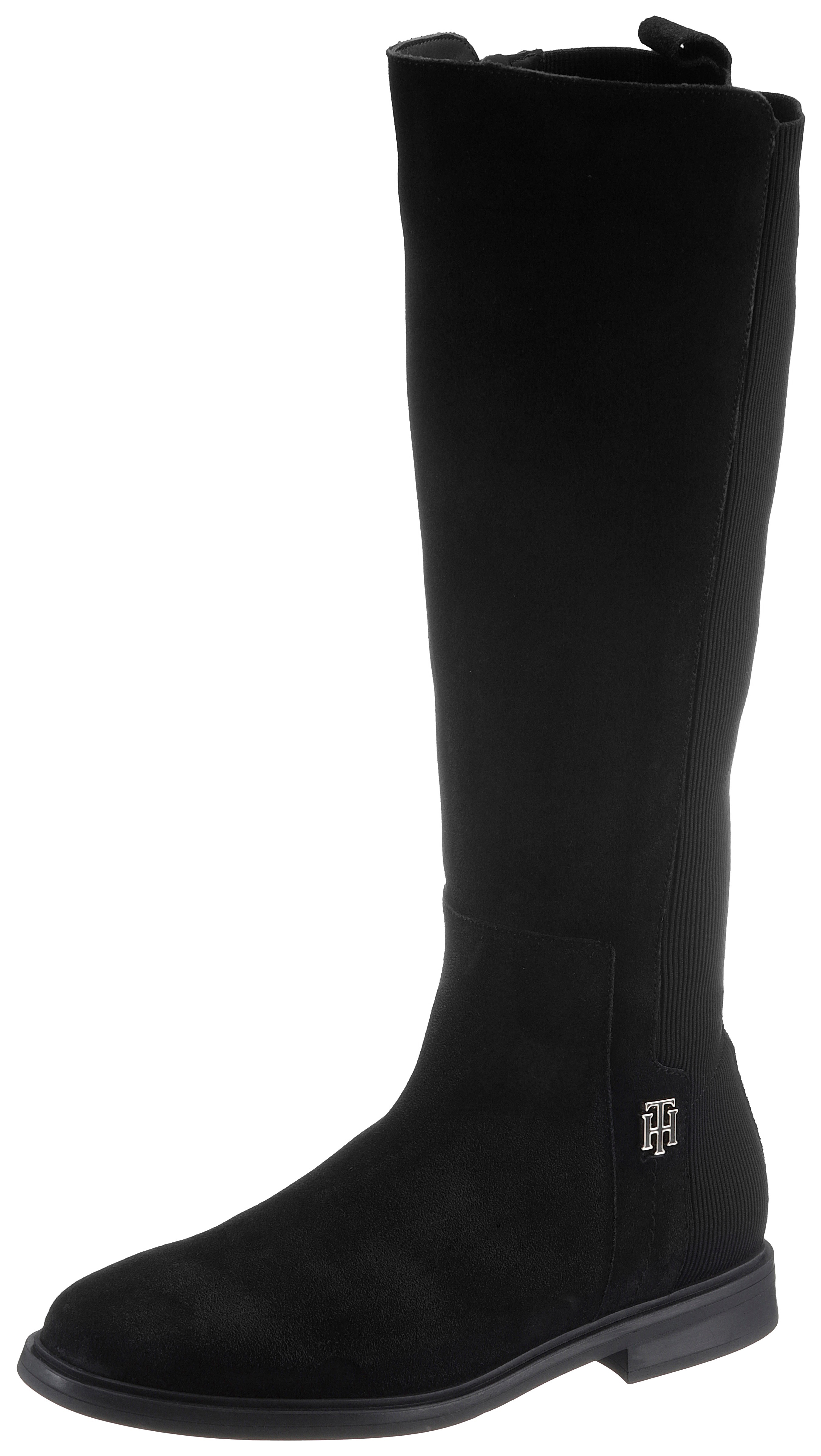 Tommy Hilfiger Stiefel "TH ESSENTIALS LONGBOOT", mit breitem Textil-Stretch günstig online kaufen