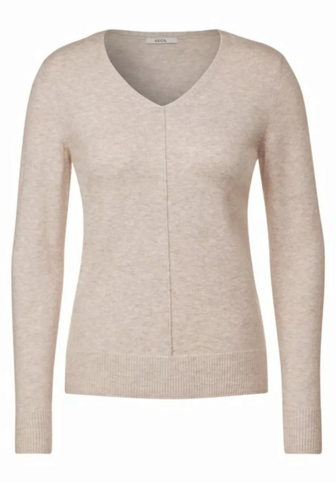 Cecil Strickpullover Cecil / Da.Strick / TOS_Cosy Mix Rounded V-Neck günstig online kaufen