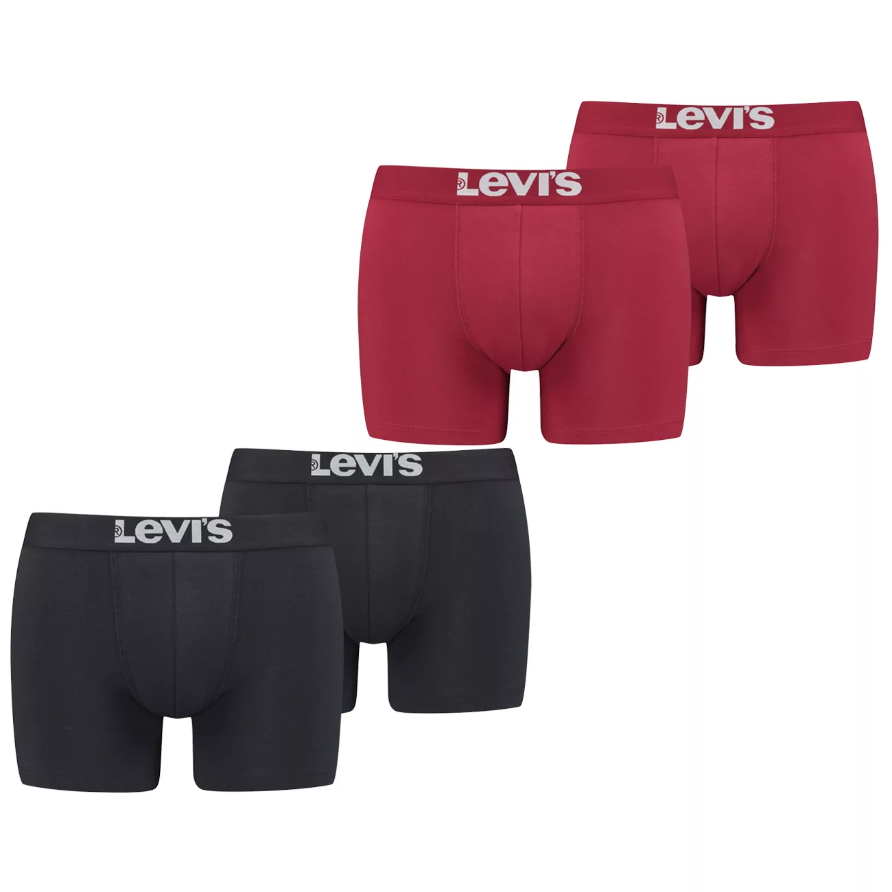 Levis Herren Boxershort Men Solid Basic Boxer Rot Weiss Blau Grau Schwarz - günstig online kaufen